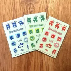 バッドばつ丸 シール 6枚（3種×2枚）セット 平成レトロ【新品未使用】