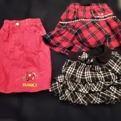 キッズ　女の子用　スカートセット