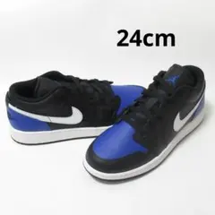 24cm 黒 青 エア ジョーダン 1 GS ジュニア レディース ナイキ