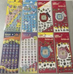 たまごっち　100均シール　8枚セット　プチプチシール　キラキラシール