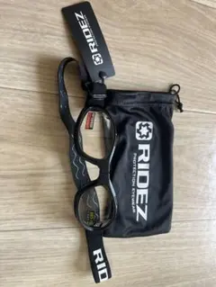 RIDEZ バイクゴーグル ブラック 新品未使用 曇り止め 収納袋付きのサムネイル