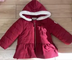 conoco 95サイズ　ダウンコート　赤いフード付き中綿コート