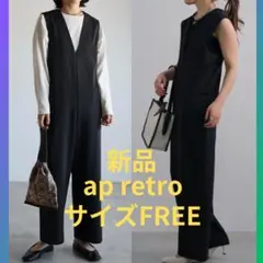 新品　ap retro ポンチVネックオールインワン　サロペット　サイズFREEのサムネイル
