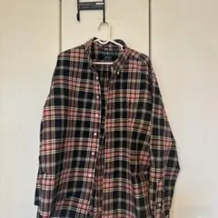 Ralph Lauren チェック柄 ボタンダウンネルシャツ