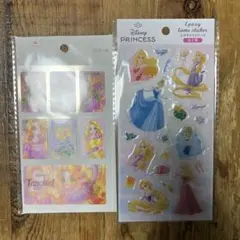 【新品】ディズニー 立体ぷっくりシール 3Dシール　エポキシ 2枚セットのサムネイル