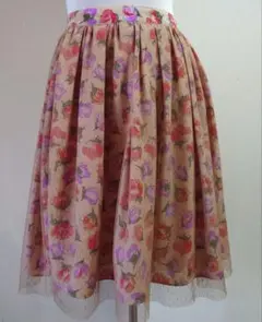 Riccimie NEW YORK リッチミーニューヨーク 花柄フレアスカート