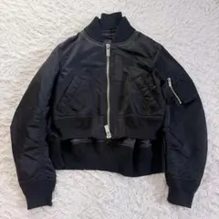 21AW sacai Nylon Twill Blouson ブラック　MA-1