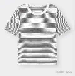 GU リブT 半袖ボーダーのサムネイル