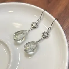 no.178 グリーンアメジスト　ピアス