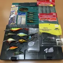 バス釣り引退セット　ワーム　ダッジ　エアロツイスター バス釣り引退セット ルアーワーム小物