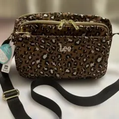 lee 撥水加工ショルダーバッグ ブラウン系