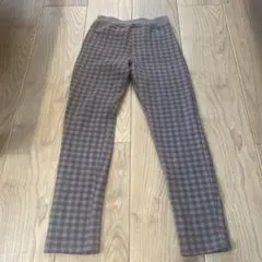 デビロック　チェック柄　長ズボン　裏起毛　140サイズ