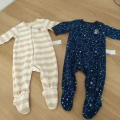 ディズニー足付きロンパース2セット