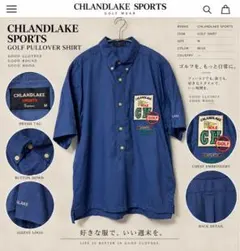 CHLANDLAKE SPORTS ゴルフ プルオーバーシャツ M 青