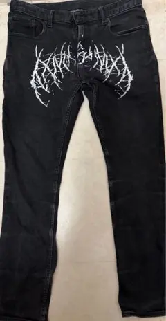 YXNGBRATZ ブラックデニムパンツ ジーンズ