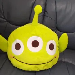 【美品】超BIGクッション リトルグリーンメン トイストーリー ぬいぐるみ