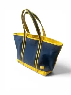 PORTER GIRL ボーイフレンドトートバッグ　ネイビー×イエロー　L