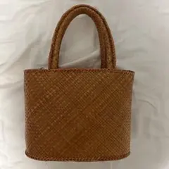 カゴバッグ ハンドバッグ ハンドメイド 海外製