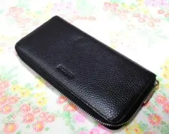 美品 BARCOS バルコス 本革 長財布◆