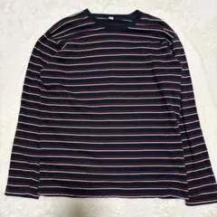 00s OLD UNIQLO ボーダー ロンT y2k マルチボーダー　Ｍ