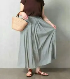 フリークスストア　ロング スカート　ペールグリーン