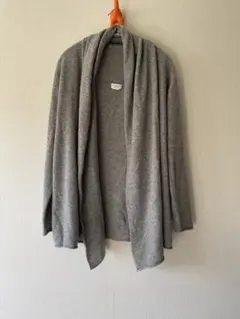 100%カシミヤ グレー カーディガン