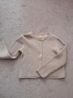 ザラ　リブ編みカーディガン