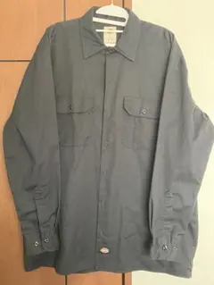 Dickies ワークシャツ ブラック　 Lサイズ
