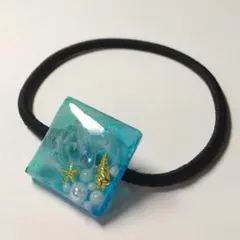 レジンヘアゴム プルメリアSQUARE - メルカリ