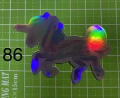 防水ステッカー　ユニコーン　馬　ホログラム　キラキラ　キュート　可愛い　シンプル