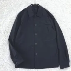 ✨美品・完売モデル✨ユニクロ　感動シャツジャケット　羽織　ウォッシャブル　黒　M