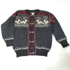 DALE OF NORWAY 　ノルディックカーディガン　メタルフック　ウール