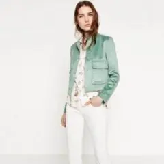 ZARA フェイクスエード ジャケット