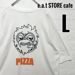 e.a.t STORE cafe Tシャツ イエティーくん　白プリント　『L』