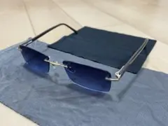 ブルーレンズ サングラス ブランドデザイン