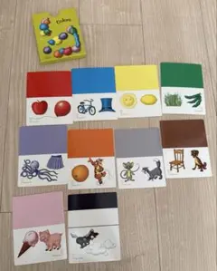 カラフルな知育カードセット