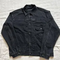 【人気モデル】UNIQLO 1stタイプ ブラックデニムジャケット L