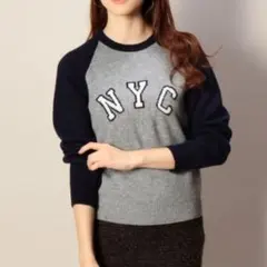 B＆Y ユナイテッドアローズ　NYC 8G クルーネック ニット プルオーバー