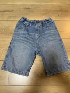 デニム ハーフパンツ ウエスト調整可能