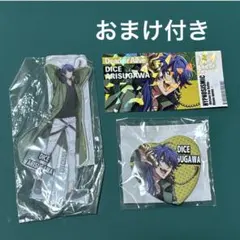 有栖川帝統　ヒプマイ　アクリルプロップス　ステッカー　ハート型缶バッジ　ナムコ