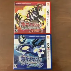 3DS ソフト　ポケモン　オメガルビー　アルファサファイア　レアポケモンデータ有