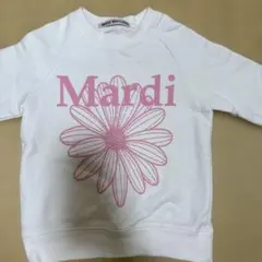Mardi Mercredi 長袖トレーナー ホワイト