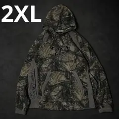 USA古着 TrueTimber リアルツリー フリース パーカー 2XL