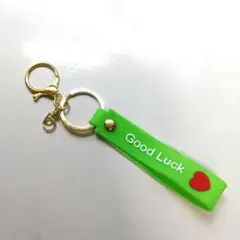 【推し活】緑 シリコンキーホルダー 【メンカラ】【ハンドメイド】