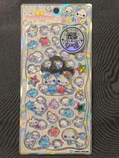 ぷくぷくあわわちゃん　光るジュエルプチドロップシール　ストーンつき