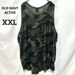 OLD NAVY ACTIVE 迷彩柄 タンクトップ XXL カモフラ 大きい
