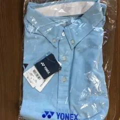 YONEX 水色 ボタンダウンポロシャツO