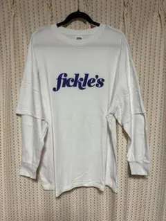 【匿名配送】メッセージフェイクレイヤード　Tシャツ　ロンT ホワイト
