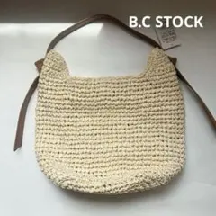 B.C STOCK かごバッグ ベージュ　夏　マチありのサムネイル