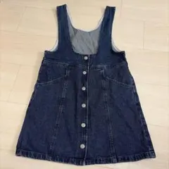GU デニム ジャンパースカート 140cm